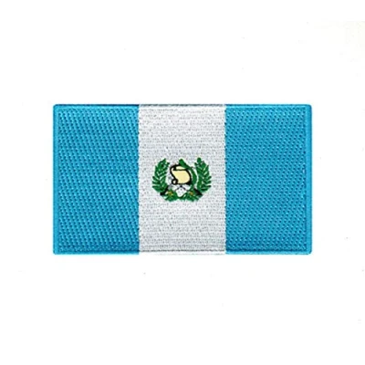 Image of Guatemala National Country Flag Iron Sew on Embroidered Patch