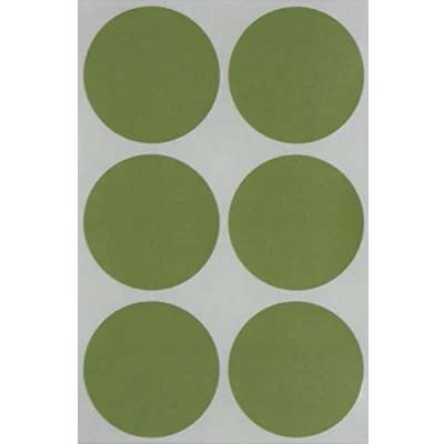 Image of Royal Green 5cm inch Olive Sticker Dot Labels for Multi Purpose Jars, Storage and Identification 50mm Permanent Adhesive Label Stickers 72 Pack