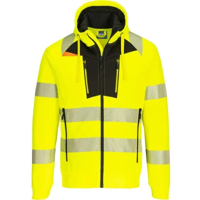 Image of Portwest DX4 Hi Vis Funnel Neck Sweatshirt Yellow/Black 5XL