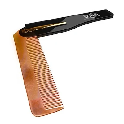 Image of Mr Singhs Essential Beard Moustache Comb Small Practical Instant Grooming Pocket Sized A Gentleman&#039;s Must