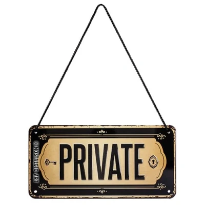 Image of Nostalgic Art Retro Hanging Sign Private Gift Idea for fans of nostalgia, Metal Plaque, Vintage design decoration, 10 x 20 cm