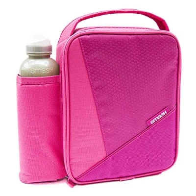 Image of Smash Pink Insulated Lunch Bag and 500ml bottle