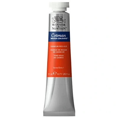 Image of Winsor &amp; Newton Cotman 21 ml Water Colour Tube Cadmium Red Hue, 0308095