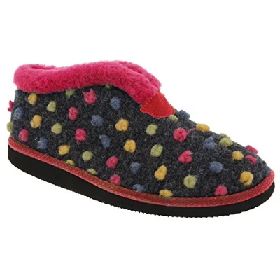 Image of Sleepers Womens/Ladies Tilly Lightweight Thermal Lined Bootee Slippers (3 UK) (Fuchsia/Multi)