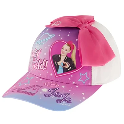 Image of Nickelodeon Girls JoJo Baseball Hat, Size 4 7 Kids Cap, White, Years