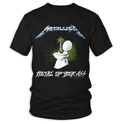 Image of Metallica Metal Up Your Ass Black Official Tee T Shirt Mens Unisex (Large)