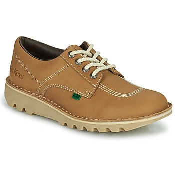 Image of Kickers Unisex Kick Lo Shoes Extra Comfortable Added Durability Premium Quality, Tan, 3 UK