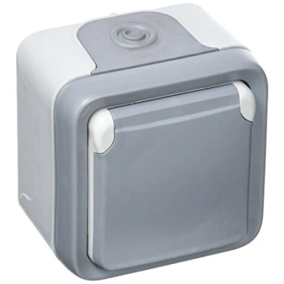 Image of Legrand LEG69731 CEE 7/5 Surface Mounted Socket Cover Grey 16