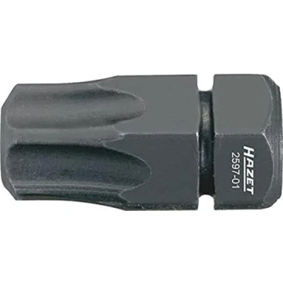 Image of HAZET 2597 01 18 mm T 45 Torx Profile Bit Multi Colour