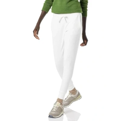 Image of Amazon Essentials Women&#039;s Fleece Jogging Trouser (Available in Plus Size), White, M