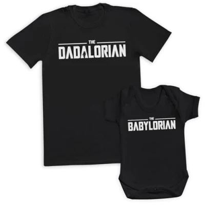 Image of The Gift Project Dadalorian &amp; Babylorian White Design Matching Set Create Your Own Personalised (Sold Separately)