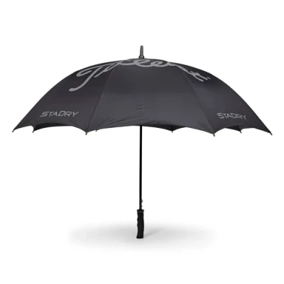 Image of Titleist StaDry Single Canopy Umbrella, Black/Gray