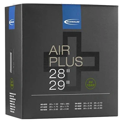 Image of Schwalbe Unisex Adulto 10461770 AIR Plus AV10 40 24 Inch 37 47/507, Neutro, 26 x 1.50