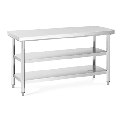 Image of Royal Catering RCWT 150X60 3L E Stainless Steel Gastro Working Table 150x60cm 600kg (3 levels, 25cm tall, 4.8cm)