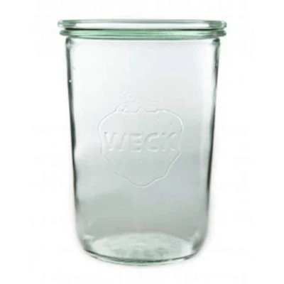 Image of Amazing child Montessori SET OF SIX 850ml Large Weck Jars. German Made Classic Design. Model 743.