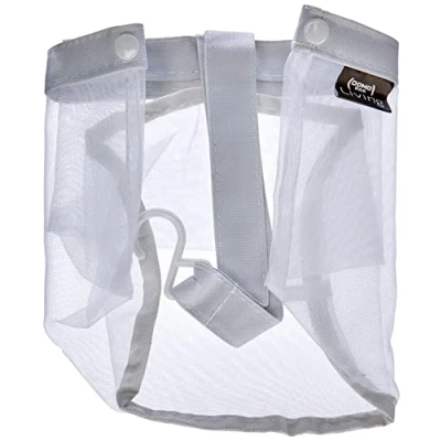 Image of DOMO PAK LIVING Basket + 20 pegs, Plastic Polyester, White, diametro cm x 19
