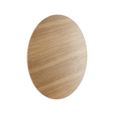 Image of Luna 40cm Flush Wall Lamp Oak 4xG9