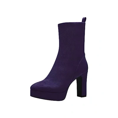 Image of Tamaris Women&#039;s Damen 1 25347 41 Ankle Boot, Purple, 4 UK