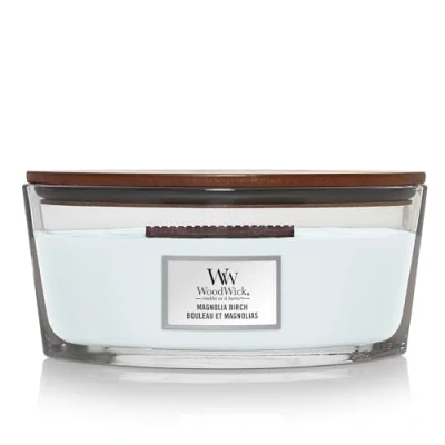 Image of WoodWick Scented Candle Ellipse Magnolia Birch 9 cm / 19