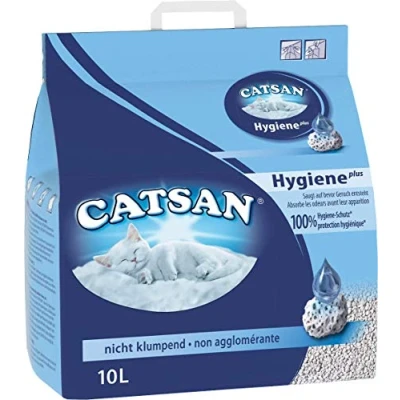 Image of AO 3 x CATSAN Hygiene Cat Litter 10L Long Lasting Odour Protection, Quick Absorbency, Natural Quartz Sand &amp; Lime