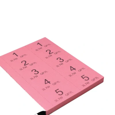 Image of Silvine Cloakroom/ Raffle Tickets, Numbered 1 500 with Security Numbering. Ref CRT500 [Pack of 12]