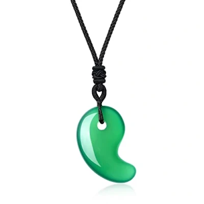 Image of COAI Japan Matagama Green Agate Crystal Necklace for Women Men