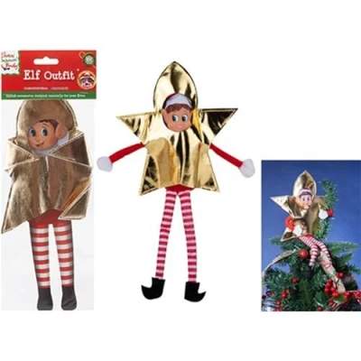 Image of PMS Elves Behaving Badly Elf Doll Dress Up Outfit Christmas Novelty Accessory Star Costume
