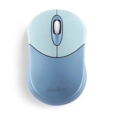 Image of Perixx PERIMICE 802BL Wireless Bluetooth Mouse Portable Design Compatible with Windows, iOS, and Android PC, Laptop, Tablet, Smartphone Blue