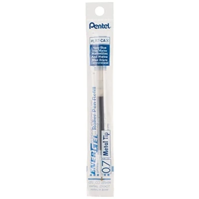 Image of PENTEL Pack of 3 LR7 Refills for Rollerball Energel Point 0.7 Stroke 0.35 mm Midnight Blue