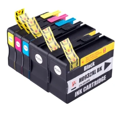 Image of PerfectPrint Compatible Ink Cartridge Replacement for HP Officejet 6100 6600 6700 7110 7510 7610 7612 932XL 933XL (Black/Cyan/Magenta/Yellow, 5 Pack)