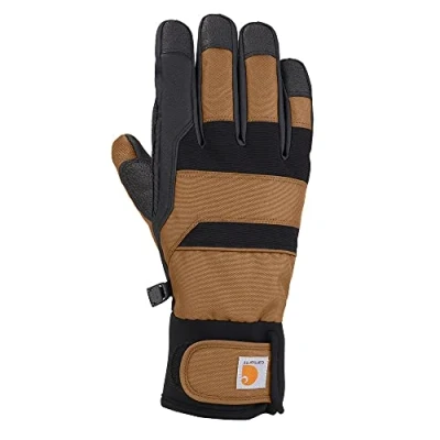 Image of Carhartt Men&#039;s Flexer Cold Weather Gloves, Brown/Black, Medium