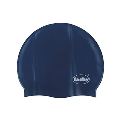Image of Fashy Silicone Swim Cap Blue (Marine)