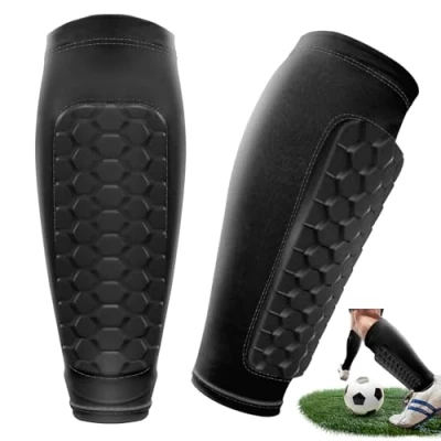 Image of Kids Shin Pads for Boys Breathable &amp; Non Slip Guards Football Men Designed Adolescent Players (72 g/1 Pair)