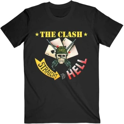 Image of The Clash Straight to Hell Single Official Tee T Shirt Mens Unisex (XX Large) Black