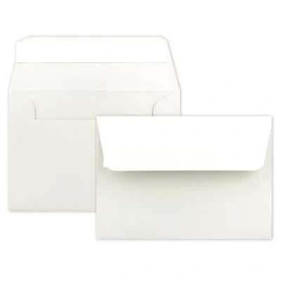 Image of Neuser Colourful envelopes B6 175 x 125 mm, Adhesive Sealing, 100 Umschläge Natural White