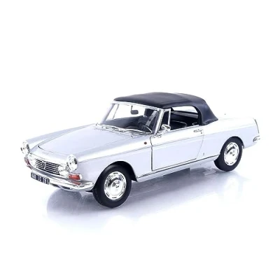 Image of Norev NV184835 1:18 Peugeot 404 Cabriolet 1967 Silver Collectable Model, Multi