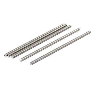 Image of sourcingmap M5 x 140mm 304 Stainless Steel Fully Threaded Rod Bar Studs Hardware 5 Pcs
