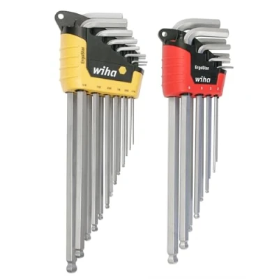 Image of Wiha 66982 ErgoStar Ball End Hex L Key, Inch and Metric, 22 Piece