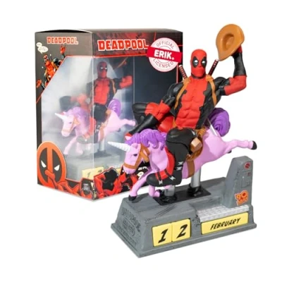 Image of Grupo Erik Perpetual Calendar Marvel Deadpool Flip Calendar, Calendars, Desk Cool Gifts, Merchandise, Figure