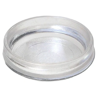 Image of Merriway BH00018 Castor Cup, Large, Clear, 68mm Diameter, Pack of 8