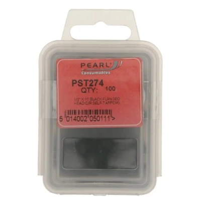Image of PEARL CONSUMABLES Screw 10 x 1/2in. Black Ab Pack of 100 PST274