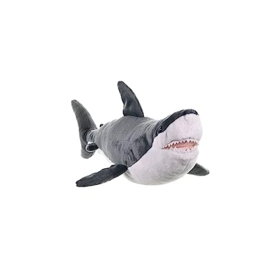 Image of Wild Republic Great White Shark Plush Soft Toy, Cuddlekins Cuddly Toys, Gifts for Kids 30 cm