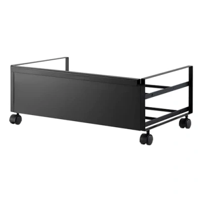 Image of Yamazaki Home, Low Profile Hidden Storage Rolling Shoe Rack, One Size, Black