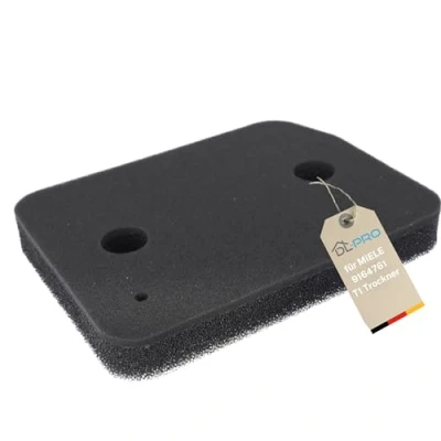 Image of DL pro filter suitable for Miele foam such as 9164761 207 x 155 mm base on heat exchanger condenser dryer.