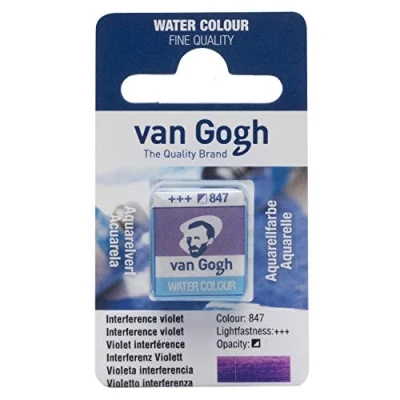 Image of Van Gogh Watercolor Half Pan Interference Purple (20868471)