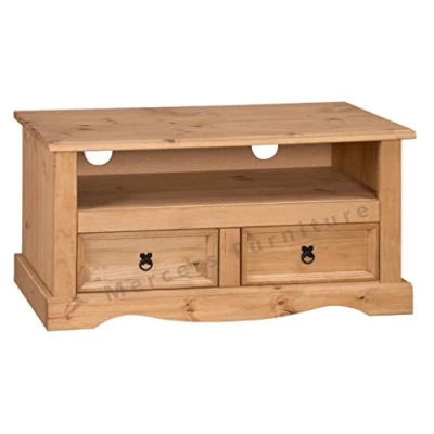 Image of Mercers Furniture Corona Flat Screen Tv Unit Light Fiesta Wax