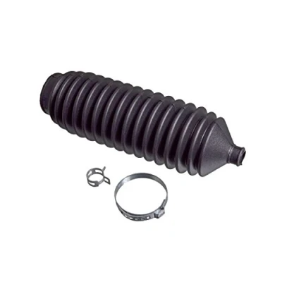 Image of 482034F120 Steering Rack Boot BLUE PRINT ADN181513 Rubber Front Axle Left, Right with clamps 10, 37mm 203mm