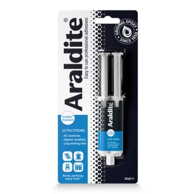 Image of Araldite Standard 24 ml Syringe Epoxy Adhesive