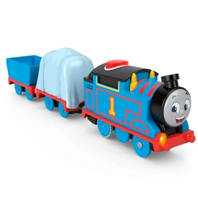 Image of Thomas &amp; Friends Motorized Toy Train Talking Engine with Sounds Phrases Cargo for Kids Ages 3+ Years, UK English Version, HWH17