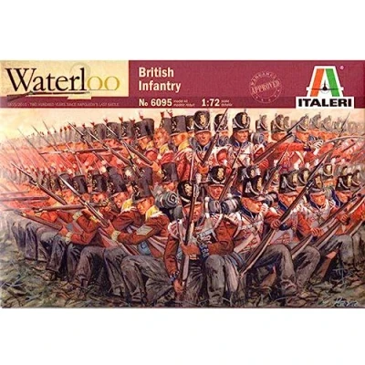 Image of The Hobby Company ITA6095 6095S 1/72 British Infantry 1815 Scale Model kit, Brown
